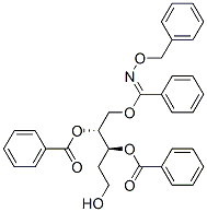 3-O,4-O,5-O-Tribenzoyl-2-deoxy-D-erythro-pentose O-benzyl oxime Structure