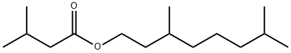 3,7-dimethyloctyl isovalerate Structure