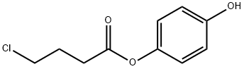 4-hydroxyphenyl 4-chlorobutyrate Struktur