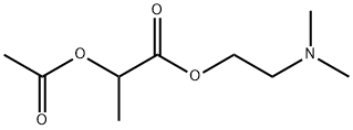 2-アセトキシプロピオン酸2-(ジメチルアミノ)エチル 化学構造式