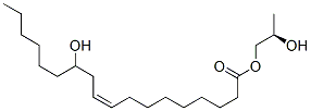 2-hydroxypropyl (R)-12-hydroxyoleate 结构式