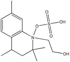 3,4-Dihydro-2,2,4,7-tetramethyl-1(2H)-quinolineethanol hydrogen sulfate,71673-01-3,结构式