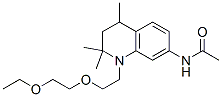 N-[[1-[2-(2-Ethoxyethoxy)ethyl]-1,2,3,4-tetrahydro-2,2,4-trimethylquinolin]-7-yl]acetamide,71673-02-4,结构式