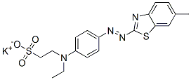 71673-06-8 potassium 2-[ethyl[4-[(6-methyl-2-benzothiazol-yl)azo]phenyl]amino]ethanesulphonate
