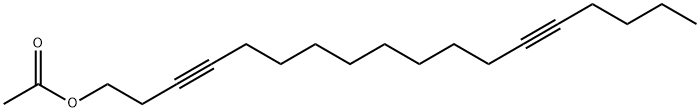 3,13-オクタデカジイン-1-オールアセタート 化学構造式