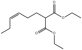 (Z)-3-Hexenylmalonic acid diethyl ester Structure