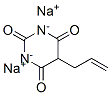 sodium 5-allylbarbiturate Struktur