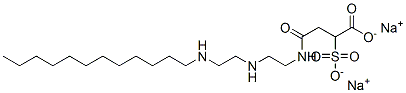 4-[[2-[[2-(Dodecylamino)ethyl]amino]ethyl]amino]-4-oxo-2-sulfobutanoic acid disodium salt,71701-07-0,结构式