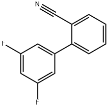 2-(3,5-二氟苯基)苯甲腈,717101-37-6,结构式