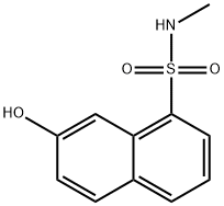 7-hydroxy-N-methylnaphthalene-1-sulphonamide Struktur