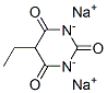 sodium 5-ethylbarbiturate Struktur
