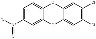 2,3-dichloro-7-nitrodibenzo-4-dioxin Structure