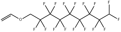 9-エテニルオキシ-1,1,2,2,3,3,4,4,5,5,6,6,7,7,8,8-ヘキサデカフルオロノナン 化学構造式