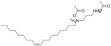 (Z)-1-(十八碳-9-烯基铵基)丙烷-3-铵二乙酸酯,7173-67-3,结构式