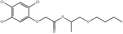 (2,4,5-Trichlorophenoxy)acetic acid 2-butyloxy-1-methylethyl ester 结构式