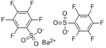 ビス(ペンタフルオロベンゼンスルホン酸)バリウム 化学構造式