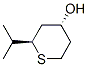 2H-Thiopyran-4-ol,tetrahydro-2-(1-methylethyl)-,trans-(9CI) 化学構造式