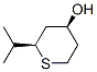 2H-Thiopyran-4-ol,tetrahydro-2-(1-methylethyl)-,(2R-cis)-(9CI) 结构式