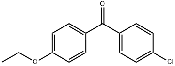 (4-クロロフェニル)(4-エトキシフェニル)メタノン 化学構造式