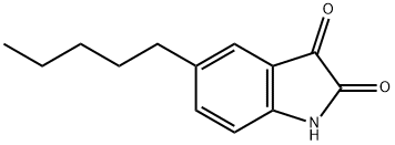 1H-Indole-2,3-dione, 5-pentyl- (9CI) Struktur