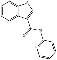 Benzo[b]thiophene-3-carboxamide, N-2-pyridinyl- (9CI) Structure