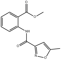Benzoic acid, 2-[[(5-methyl-3-isoxazolyl)carbonyl]amino]-, methyl ester (9CI) Struktur
