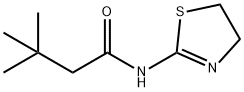 Butanamide,  N-(4,5-dihydro-2-thiazolyl)-3,3-dimethyl- 化学構造式
