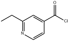 4-Pyridinecarbonyl chloride, 2-ethyl- (9CI) 化学構造式