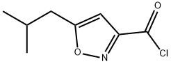 3-Isoxazolecarbonyl chloride, 5-(2-methylpropyl)- (9CI) Structure