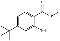 Benzoic acid, 2-amino-4-(1,1-dimethylethyl)-, methyl ester (9CI) Structure