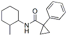 Cyclopropanecarboxamide, N-(2-methylcyclohexyl)-1-phenyl- (9CI) 化学構造式