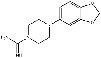 4-(苯并[D][1,3]二氧杂环戊烯-5-基)哌嗪-1-甲脒,717904-53-5,结构式