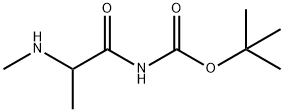 Carbamic acid, [2-(methylamino)-1-oxopropyl]-, 1,1-dimethylethyl ester (9CI) 结构式