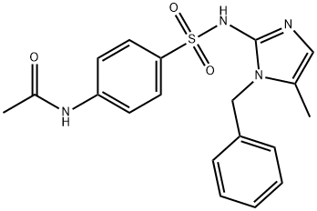 71795-33-0 Acetamide, N-(4-(((5-methyl-1-(phenylmethyl)-1H-imidazol-2-yl)amino)su lfonyl)phenyl)-