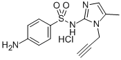 벤젠술폰아미드,4-아미노-N-(5-메틸-1-(2-프로피닐)-1H-이미다졸-2-일)-,염산염