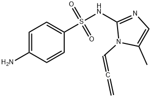 Benzenesulfonamide, 4-amino-N-(5-methyl-1-(1,2-propadienyl)-1H-imidazo l-2-yl)- 结构式