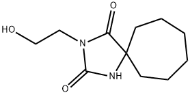 3-(2-Hydroxyethyl)-1,3-diazaspiro[4.6]undecane-2,4-dione Structure