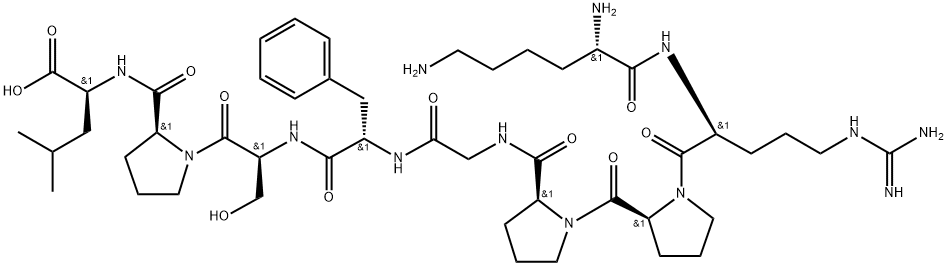 缓激肽, 71800-37-8, 结构式