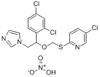 71821-37-9 Pyridine, 5-chloro-2-(((1-(2,4-dichlorophenyl)-2-(1H-imidazol-1-yl)eth oxy)methyl)thio)-, mononitrate