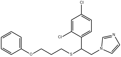 1-(beta-(Phenoxypropylthio)-2,4-dichlorphenaethyl)-imidazol [German] 化学構造式