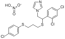 1-(beta-(3-(p-Chlorphenylthiopropylthio))-2,4-dichlorphenaethyl)-imida zol-nitrat [German] 结构式