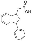 1-Indanacetic acid, 3-phenyl- Struktur