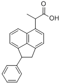 5-Acenaphtheneacetic acid, alpha-methyl-1-phenyl- Structure