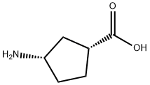 (1R,3S)-3-氨基环戊羧酸, 71830-08-5, 结构式