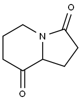 3,8(2H,5H)-Indolizinedione,tetrahydro-(9CI),71834-97-4,结构式