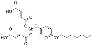 3,3',3''-[Stibinetriyltris(oxycarbonyl)]tris[(Z)-acrylic acid (6-methylheptyl)] ester 结构式