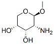 beta-D-Ribopyranoside, methyl 2-amino-2-deoxy- (9CI) Struktur
