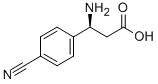 (S)-3-амино-3-(4-цианофенил) пропионовой кислоты структура