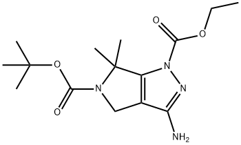 5-tert-butyl 1-ethyl 3-amino-6,6-dimethylpyrrolo[3,4-c]pyrazole-1,5(4H,6H)-dicarboxylate|5 - 叔丁基-1 - 乙基-3 - 氨基-6-2,6 - 二甲基吡咯并[3,4-C]吡唑-1,5(4H,6H) - 二羧酸二乙酯