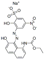 3-[[8-[(Ethoxycarbonyl)amino]-2-hydroxy-1-naphthalenyl]azo]-2-hydroxy-5-nitrobenzenesulfonic acid sodium salt|